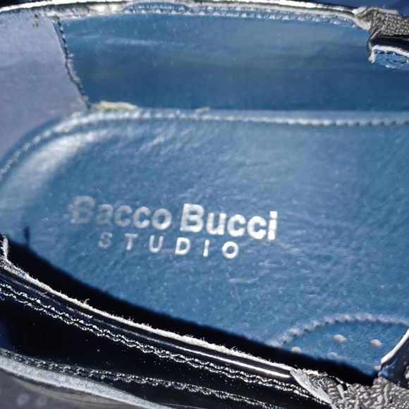 Bacco Bucci Black Leather Loafer Dress Shoes